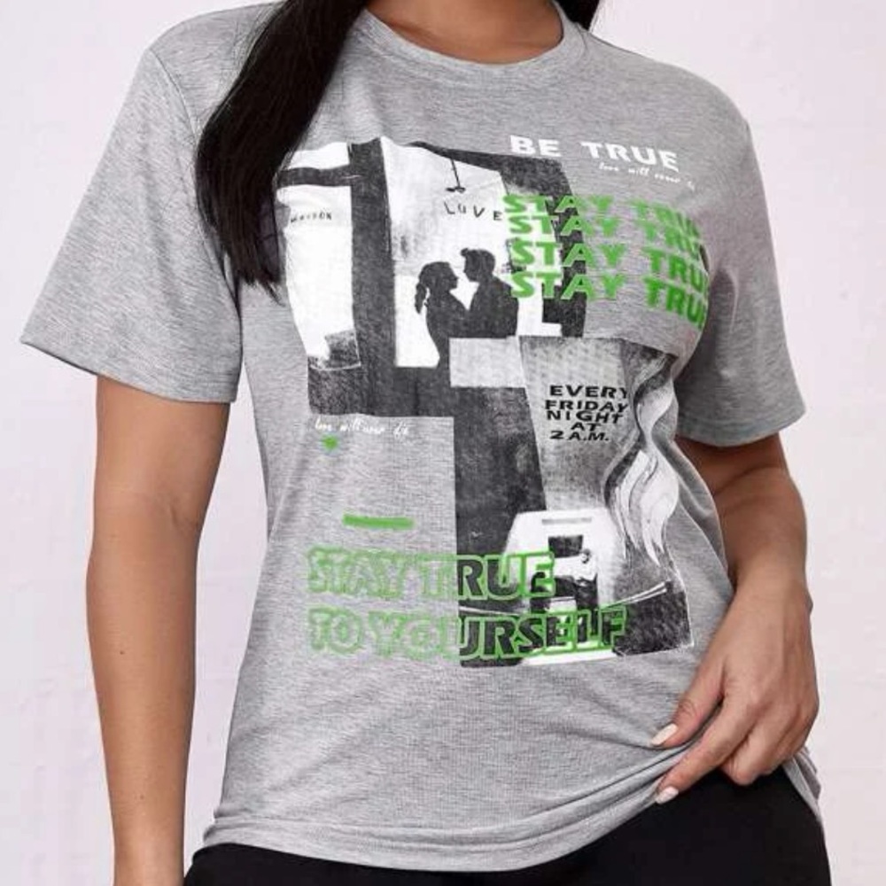 Grey traffic t shirt